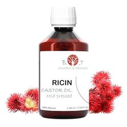 Huile de Ricin Serum pour Cils et Sourcils, Huile Cheveux et Capillaire, Pousse Cheveux et Barbe Très Rapide, Anti Chute Naturel, Ongles et Cuticules BIO Castor Oil 500 ml