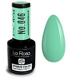 LaRosa CREME Vernis à Ongles Gel Semi-Permanent - Couleur MENTHE – Haute Pigmentation, Brillance Longue Durée – Manucure DIY ou Professionnelle – 9 ml