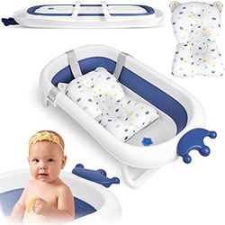 Baignoire bébé avec oreiller RK-280 blanc-bleu