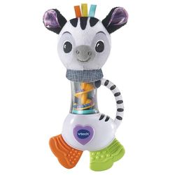 VTech-Baby Sonajero Cebra para bebés +3 meses, Adorable sonajero diseñado para estimular sonidos y motricidad, Primeras etapas desarrollo, Versión ESP