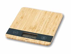 Lacor 61712 personvåg bambu, 21 x 18 x 2 cm, rostfritt stål 18/10