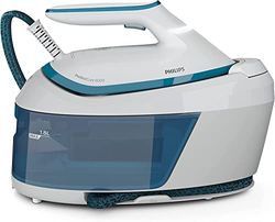 Philips PerfectCare 6000-Serie Stoomgenerator - 2400 Watt, 500 g Stoomstoot, 6,5 Bar Druk, OptimalTEMP Technologie, 1,8 l Reservoir, Wit/Blauw (PSG6022/20)