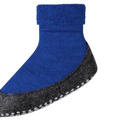 FALKE Uniseks-kind Stopper Sokken Cosyshoe Minis K HP Wol Noppen op de zool 1 Paar, Blauw (Cobalt Blue 6054), 27-28