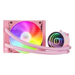 Koelsysteem: vloeistofkoelsysteem, 12 x 12, FRGB-verlichting, TDP 200 W, ideaal voor het behoud van optimale temperaturen.