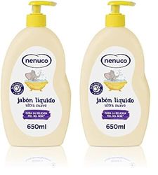 Nenuco Jabón Líquido Ultra Suave, con Aloe Vera, para Cuerpo y Cabello, 650 ml (Paquete de 2)