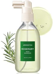 AROMATICA Potenciador de raíz de romero 3.38oz/100ml- Spray nutritivo para el cuero cabelludo con aceite esencial de romero de calidad alimentaria"Alivia la picazón, el cuero cabelludo seco y escamoso