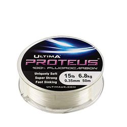 Ultima Proteus Stiff Fluorocarbon Sea Fishing Line - Clear, 0.25 mm - 6.0 lb