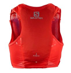 Salomon ADV Hydra Vest 4 Gilet d'hydratation Trail Running Randonnée Vélo Unisexe, Confort et stabilité, Accès Rapide à l’hydratation, Simplicité, Rouge, XL