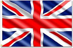 SHATCHI Grand drapeau Union Jack 1,5 x 0,9 m Drapeau national de Grande-Bretagne Nouveau Roi Charles III Couronnement Célébration Jardin Britannique Street Party Pub Décorations extérieures