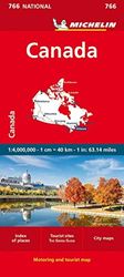 Canada: Motoring and Tourist Map: Index of Places, Tourist Sites, City Maps