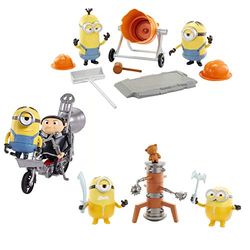 Mattel Assortiment de 4 Figurines Minions The Movie Aventure