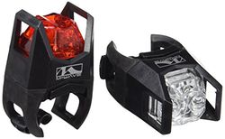 M-Wave Hunter Farol Set traseiro/dianteiro, unissexo adulto, vermelho, tamanho único