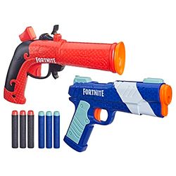 Nerf Set Doble Fortnite - Incluye 2 lanzadores Fortnite - 6 Dardos de Espuma Nerf Elite