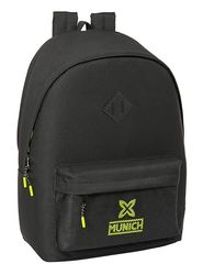 Safta MUNICH BEAT – Backpack for Laptop 15.6 Inch and USB, Ideal for Young People of Different Ages, Recycled Fabric, Comfortable and Versatile, Quality and Resistance, 31 x 18 x 44 cm, Black,