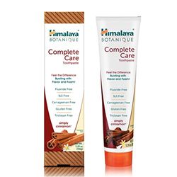 Himalaya Botanique Complete Care Toothpaste with Natural Cinnamon and mint | Flouride & SLS free formula fights bacteria & tooth decay- 150g