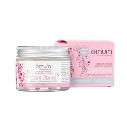 OMUM - La Confidente - Crème de massage femme enceinte - Texture ultra-riche, odeur délicate de vanille - Idéal massage du ventre, texture chantilly - Vegan - 50 ml