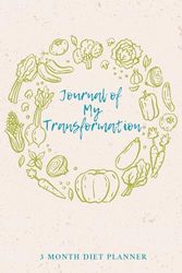 My Transformation: 3 Months Diet: A 90-day Meal Planner Refined in Every Detail, in Which You Will Note Down Everything Related To Your Diet: Calories, Water, Sleep, Activity.