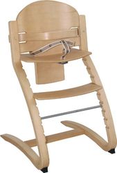 Roba Trappenstoel 'Move', van babystoel tot kinderstoel in rugleuning en zitting, flexibel verstelbare kinderstoel, hout, natuurlijke kleuren