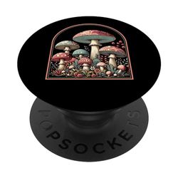 Stay Groovy Trippy Hippie Cottagecore funghi PopSockets PopGrip Intercambiabile