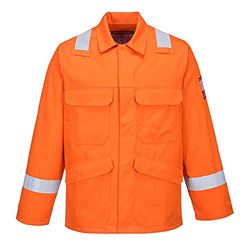 Portwest FR25 Bizflame Plus Jacka, Orange, XL