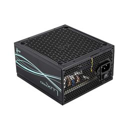 Aerocool LUXPRO550, strömförsörjning 550 W, 80 Plus brons 230 V EU-certifierad, effektivitet +88%, japanska kondensatorer 105 °C, FDB 14 cm fläkt med APFC-teknik, 5 års garanti, svart