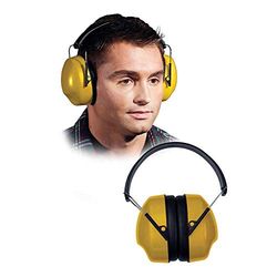 REIS Osy Cápsula Orejeras, Amarillo-Negro, Talla S