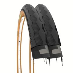 ECOVELO 700 x 28 °C 2 pneus Adulte Unisexe, Noir Para