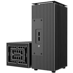 Akasa Turing TN | Diseñado para Intel® 11ª generación NUC (Tiger Canyon) | Carcasa de Aluminio Puro | Refrigeración de CPU sin Ventilador | Disipador térmico Interno M.2 SSD | Compatible con HDD/SSD