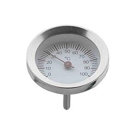 WMF 608566030 Vitalis Thermometer, Part for Steamers, Round, Cromargan Polished Stainless Steel, Oven-Safe, Heat Resistant up to 100 癈, Rust-Proof 18/10