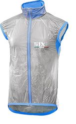 SIX2 Light Blue-S, Gilet Antivento TRASPARENT S Unisex Adulto, S