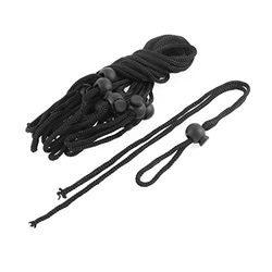 sourcing map – ® Mochila Cable Lock Termina hebilla Clip cuerda Lanyard 10pcs Negro