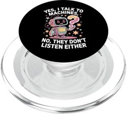 Profesor de robótica Instructores de robótica Kawaii PopSockets PopGrip para MagSafe