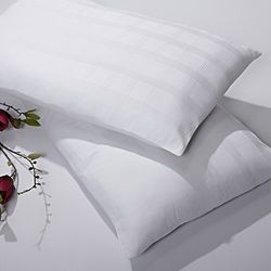 Sancarlos – Oreiller Alodia Online Basse densité Blanc – avec étui – Fibre siliconée – Toucher Duvet