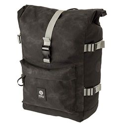 AGU Urban Trend H20 Roll-Top Borsa Bici per Portapacchi, Borsa Bici Posteriore Laterali 14L con Tracolla, Idrorepellente, 100% Poliestere Riciclato - Argento - 14L