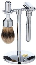 Merkur - 781.001 - Brilliant 3P rasatura Set: Razor-Futuri Pure Servant grigio Badger