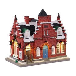 Lemax- Norman Rockwell Lighted Buildings: Town Offices 1884, Multicolore, 15808-UK