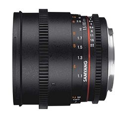 Samyang 7815 Obiettivo VDSLR II per Nikon DSLR Camera, 85mm, T1.5, Nero