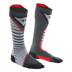 Dainese - Thermo Long Socks,Calcetines Térmicos Largos para Esquí y Snowboard,Negro/Rojo,para Hombres y Mujeres