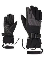 Ziener Guanti da sci GHALION da uomo, impermeabili, con risvolto lungo, colore nero, magnete, 9,5
