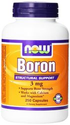 NOW Foods Boron, 3mg - 250 caps