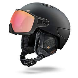 Julbo Globe Casque de Ski Adulte Unisexe, Noir/Rose, Medium