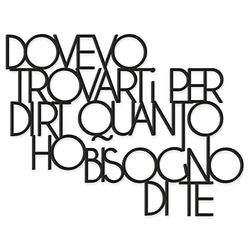 Scritta in Legno Dovevo Trovarti - Citazione d'Amore, Idea Regalo Scritta Decorativa Fatta a Mano Arredo Decorazione
