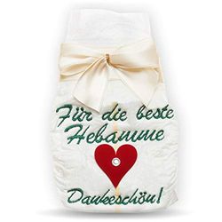Hebwomen Cadeau de remerciement | Couches brodées Tanjo | pour la meilleure sages-femmes | 1 enfant | Merci pour un cœur bat | Joyeux remerciement parents | Maman Papa | Cadeau de naissance