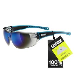 Uvex Sportstyle 204, óculos desportivos unissexo, de espelho, conforto sem pressão e suporte perfeito, azul/azul, tamanho único