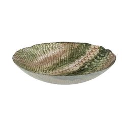 BigBuy Home Centro de Mesa Oliva Vidrio 40 x 40 cm