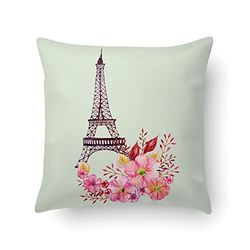Doge Milano Coussin avec impression numérique, 100% Made in Italy, Coussin de canapé décoratif, amovible et lavable, Modèle Flowers - Konnor, cm 40x40x5