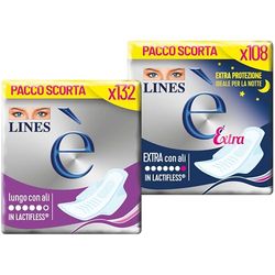 Lines Extra/Lungo con Ali Assorbenti in Lactifless - Assorbente Interno - 10 Pezzi