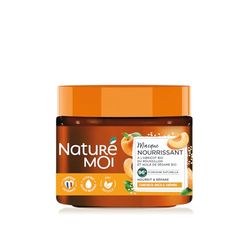Naturé Moi - Masque Cheveux - Nourrit et Répare - Cheveux Secs, Abîmés - Abricot, Huile de Sésame Bio - Formule Soin Cheveux à 96% d'Origine Naturelle - 300 ml - Fabriqué en France