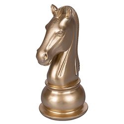 Cavallo decorativo oro Chess, h. 19 cm