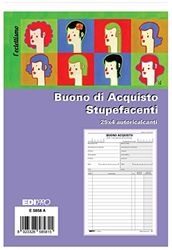 EDIPRO - E5858A - Bloc de bons d'achat stupéfiants 25x4 pour pharmacie f.to 9,9x22